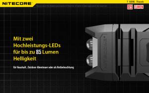 NITECORE THUMB, schwarz - max. 85 Lumen