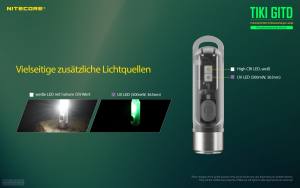 NITECORE TIKI GITD - max. 300 Lumen
