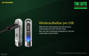 NITECORE TIKI GITD - max. 300 Lumen