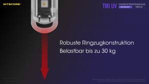 NITECORE TIKI UV - max. 1000mW - UV-Licht in zwei Leuchtstufen