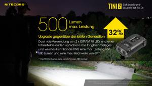 NITECORE TINI 2 - max. 500 Lumen