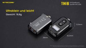NITECORE TINI 2 - max. 500 Lumen