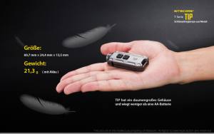 NITECORE TIP - max. 360 Lumen