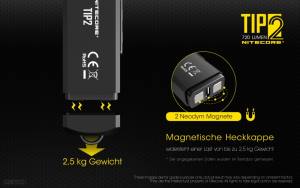 NITECORE TIP2 - max. 720 Lumen