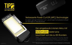 NITECORE TIP2 - max. 720 Lumen
