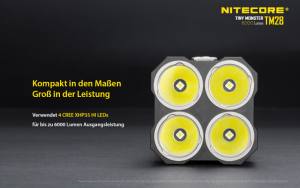 NITECORE TM28  - max. 6.000 Lumen