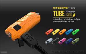 NITECORE TUBE 2.0 - max. 55 Lumen