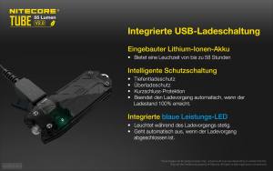 NITECORE TUBE 2.0 - max. 55 Lumen