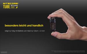 NITECORE TUBE 2.0 - max. 55 Lumen