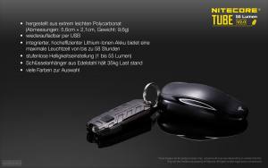 NITECORE TUBE 2.0 - max. 55 Lumen