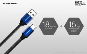 NITECORE - UAC20 - USB-C Lade- und Datenkabel