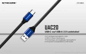 NITECORE - UAC20 - USB-C Lade- und Datenkabel