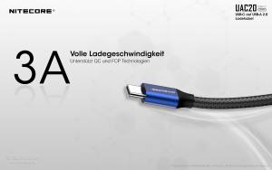 NITECORE - UAC20 - USB-C Lade- und Datenkabel
