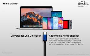 NITECORE - UAC20 - USB-C Lade- und Datenkabel