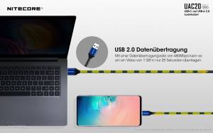 NITECORE - UAC20 - USB-C Lade- und Datenkabel