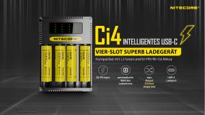 NITECORE USB-C Ladegerät CI4