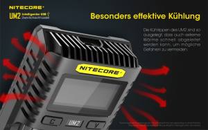 NITECORE USB Ladegerät UM2 - mit LED-Display
