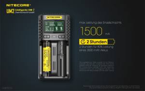 NITECORE USB Ladegerät UM2 - mit LED-Display