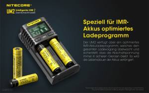 NITECORE USB Ladegerät UM2 - mit LED-Display