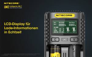NITECORE USB Ladegerät UM2 - mit LED-Display