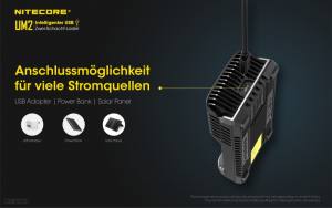 NITECORE USB Ladegerät UM2 - mit LED-Display