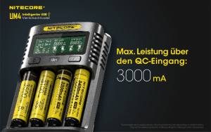 NITECORE USB Ladegerät UM4 - mit LED-Display