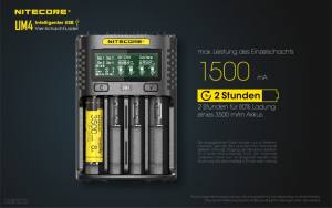 NITECORE USB Ladegerät UM4 - mit LED-Display
