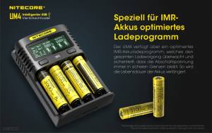 NITECORE USB Ladegerät UM4 - mit LED-Display