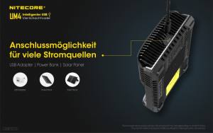 NITECORE USB Ladegerät UM4 - mit LED-Display
