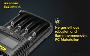 NITECORE USB Ladegerät UM4 - mit LED-Display