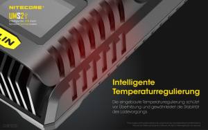 NITECORE USB Ladegerät UMS2 - mit LED-Display - Ladestrom 3A