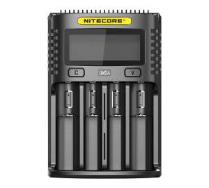 NITECORE USB Ladegerät UMS4 -  mit LED-Display - Ladestrom bis 3A