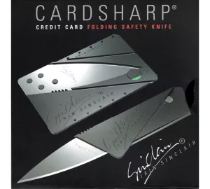 SINCLAIR - CARDSHARP 2, schwarz - Klinge silber