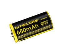 NITECORE - Li-Ion Akku Typ 16340/650mAh über Micro-USB-Kabel direkt aufladbar