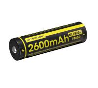 NITECORE - Li-Ion Akku Typ 18650 /2600mAh über Micro-USB-Kabel direkt aufladbar